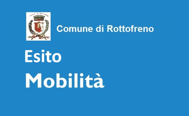 ESITO - Bando di mobilità esplorativa volontaria per la copertura di n. 1 posto di istruttore amministrativo – area degli istruttori (ex cat. C) – a tempo pieno e indeterminato presso il Settore Servizi Demografici